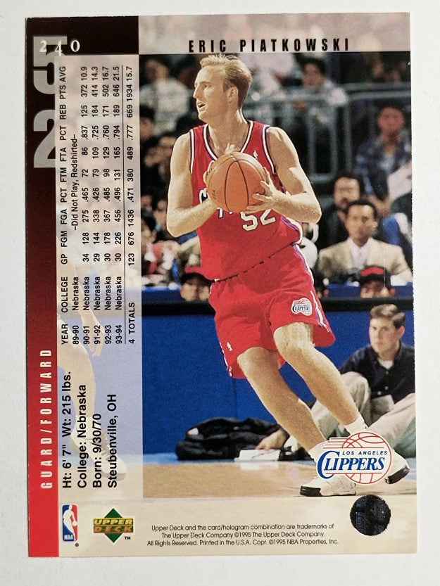 1994-95 Upper Deck #240 Eric Piatkowski RC