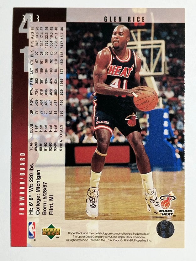 1994-95 Upper Deck #333 Glen Rice