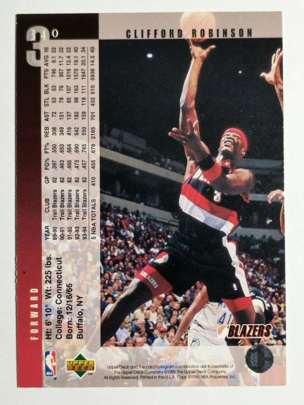 1994-95 Upper Deck #340 Clifford Robinson