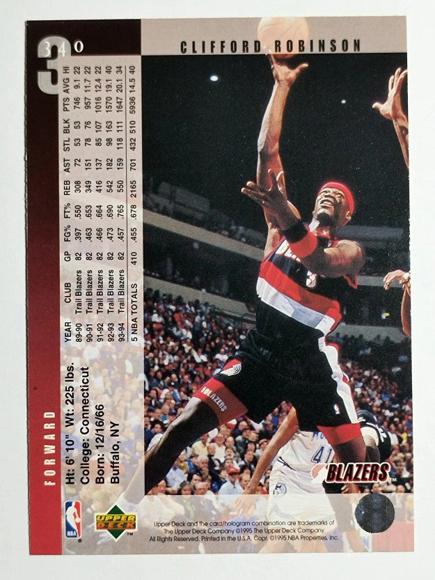 1994-95 Upper Deck #340 Clifford Robinson