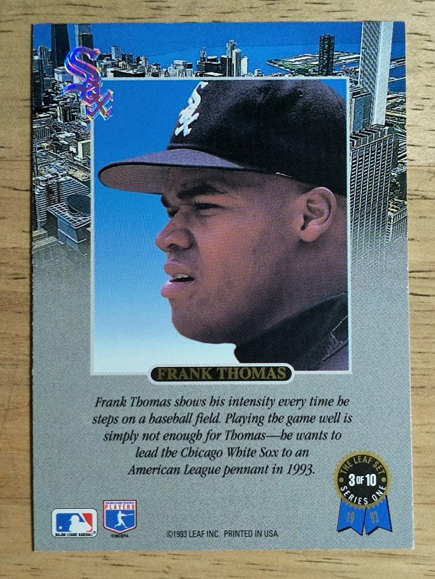 1993 Leaf Thomas #3 Frank Thomas/Intense