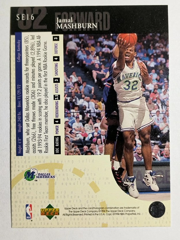 1994-95 Upper Deck Special Edition #16 Jamal Mashburn