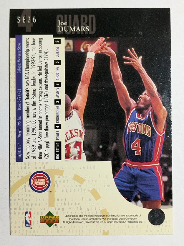 1994-95 Upper Deck Special Edition #26 Joe Dumars