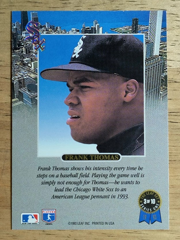 1993 Leaf Thomas #3 Frank Thomas/Intense