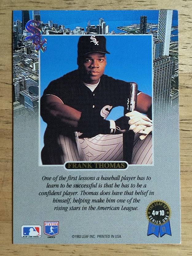 1993 Leaf Thomas #4 Frank Thomas/Confident