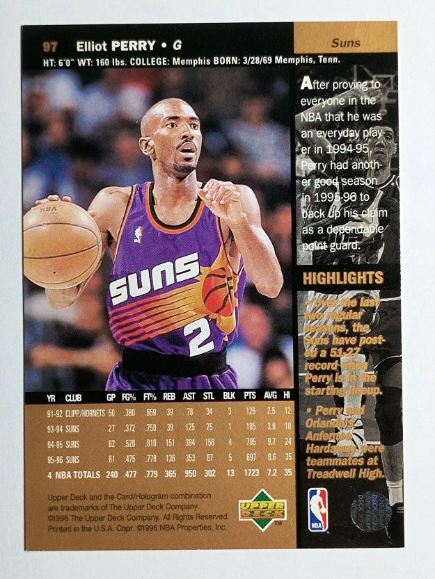 1996-97 Upper Deck #97 Elliot Perry