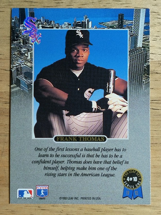 1993 Leaf Thomas #4 Frank Thomas/Confident
