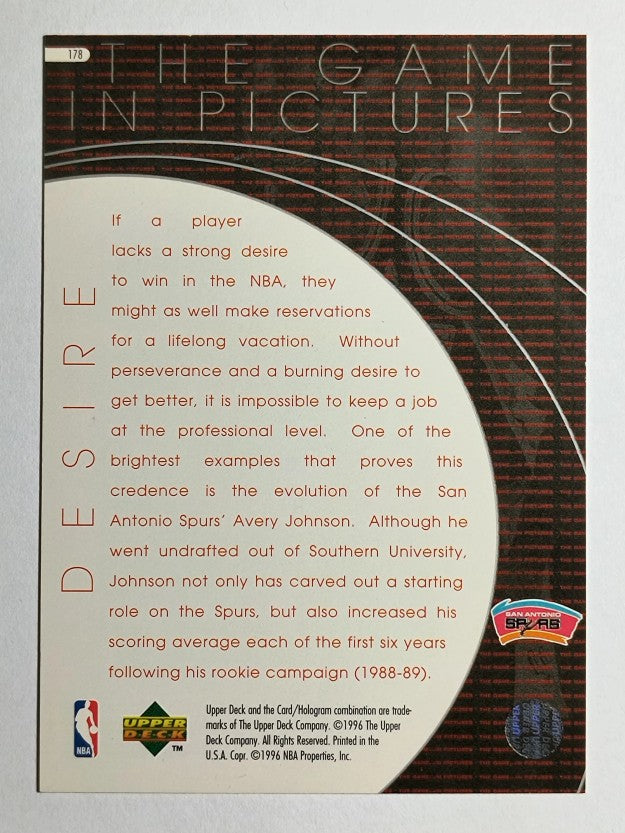 1996-97 Upper Deck #178 Avery Johnson GP