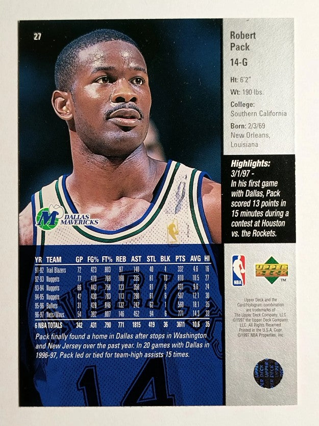 1997-98 Upper Deck #27 Robert Pack