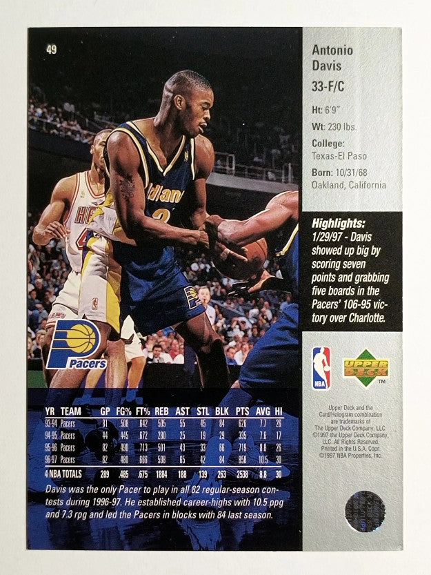 1997-98 Upper Deck #49 Antonio Davis