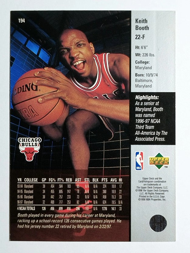 1997-98 Upper Deck #194 Keith Booth RC