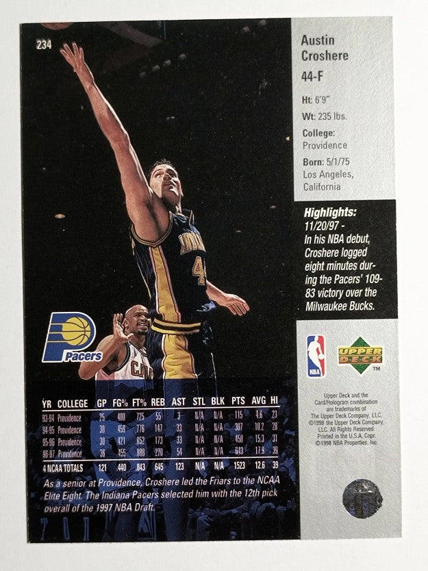 1997-98 Upper Deck #234 Austin Croshere RC