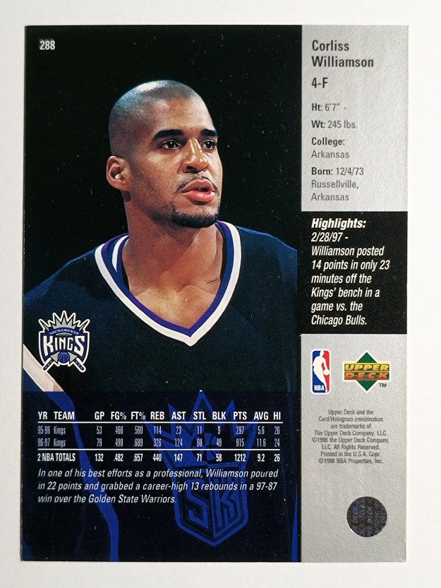 1997-98 Upper Deck #288 Corliss Williamson