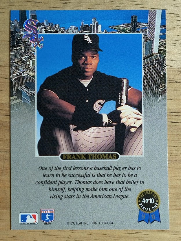 1993 Leaf Thomas #4 Frank Thomas/Confident