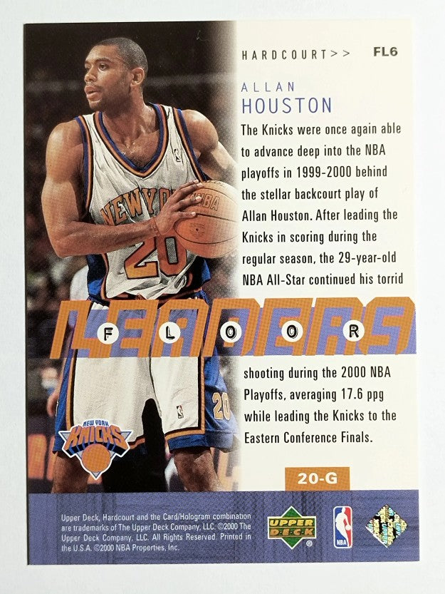 2000-01 Upper Deck Hardcourt Floor Leaders #FL6 Allan Houston