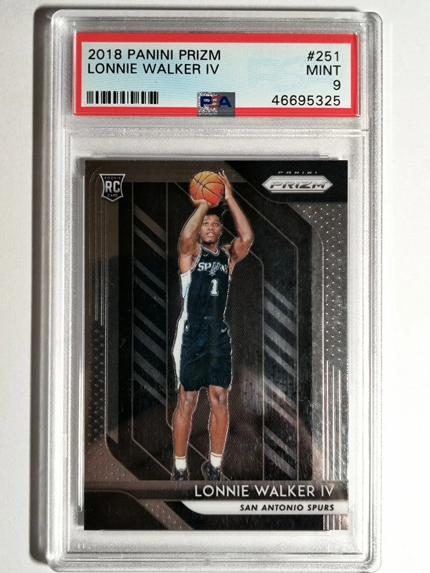2018-19 Panini Prizm #251 Lonnie Walker IV RC (PSA 9 Mint)