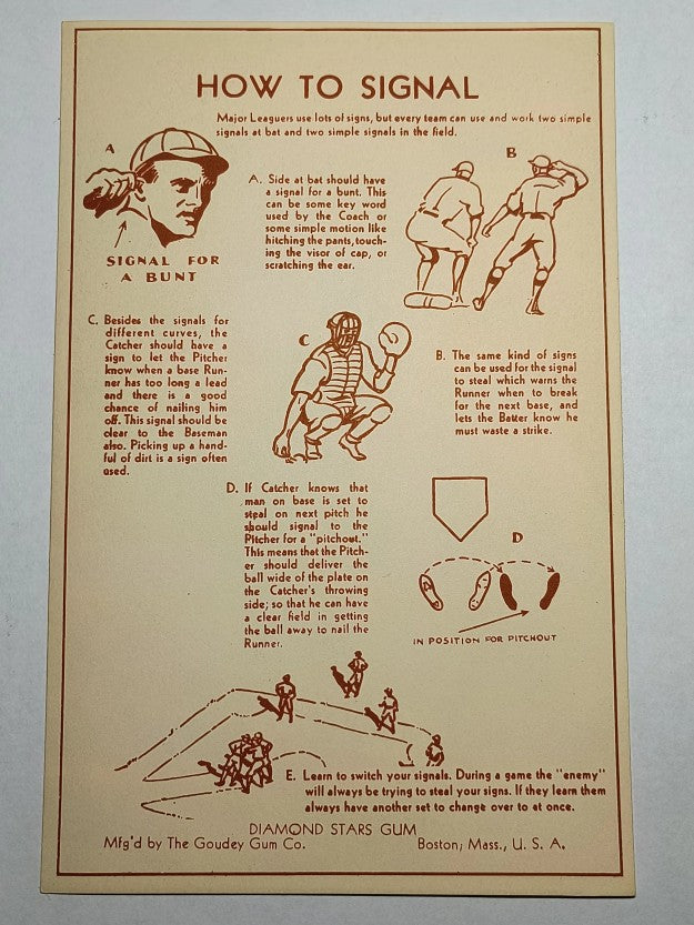 1939 Goudey Premiums R303B #19 Gus Mancuso (NM)