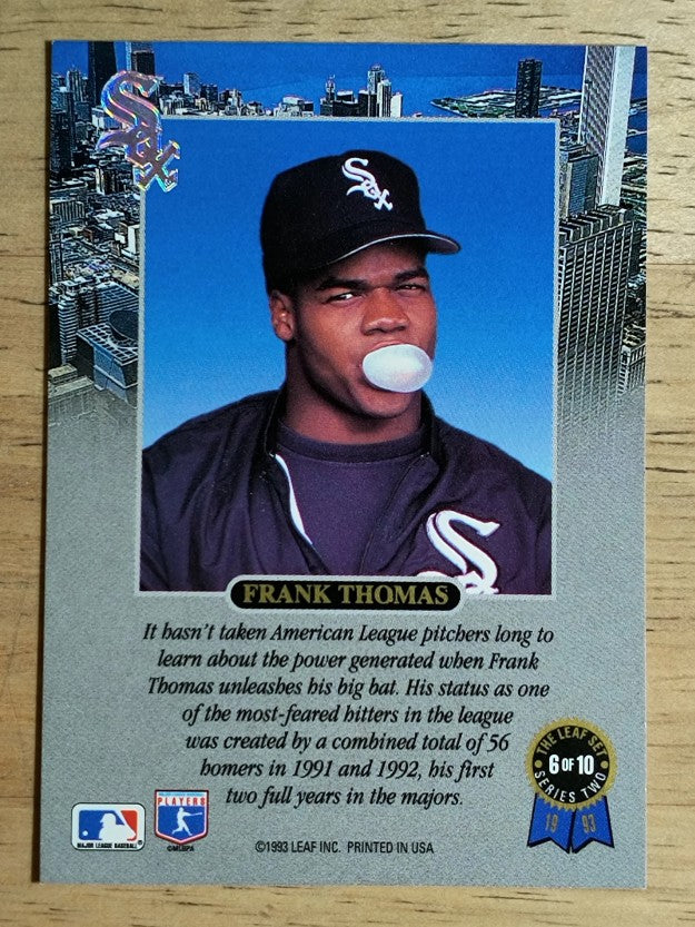 1993 Leaf Thomas #6 Frank Thomas/Power