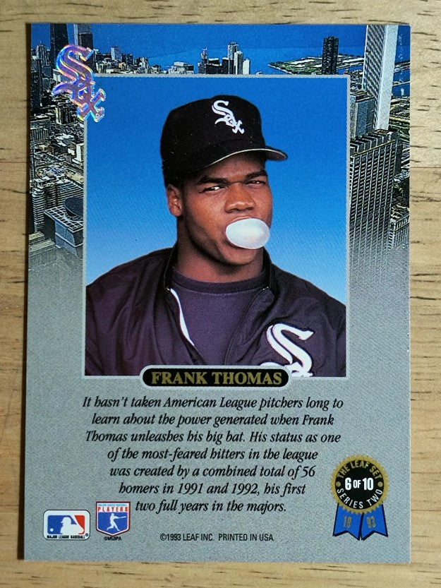 1993 Leaf Thomas #6 Frank Thomas/Power