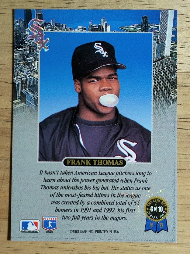 1993 Leaf Thomas #6 Frank Thomas/Power