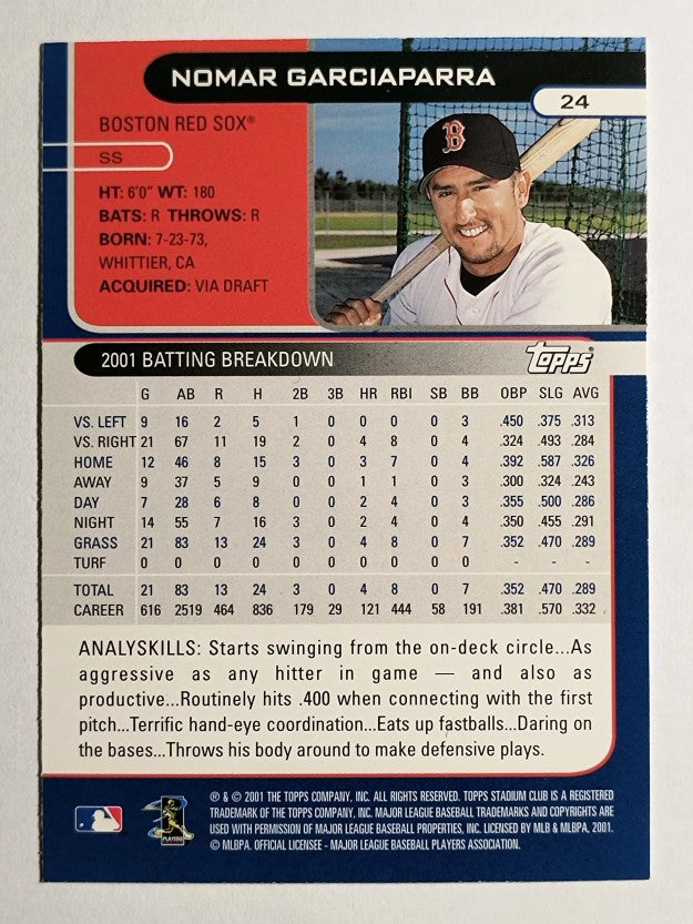 2002 Stadium Club #24 Nomar Garciaparra