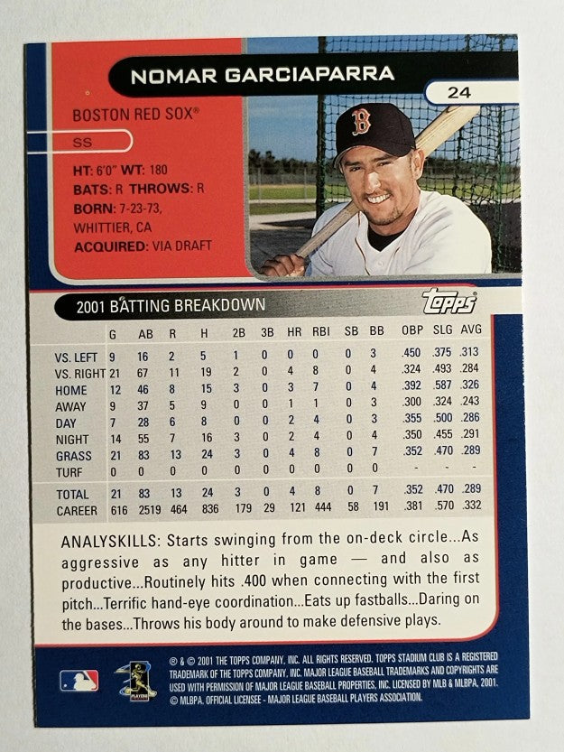 2002 Stadium Club #24 Nomar Garciaparra