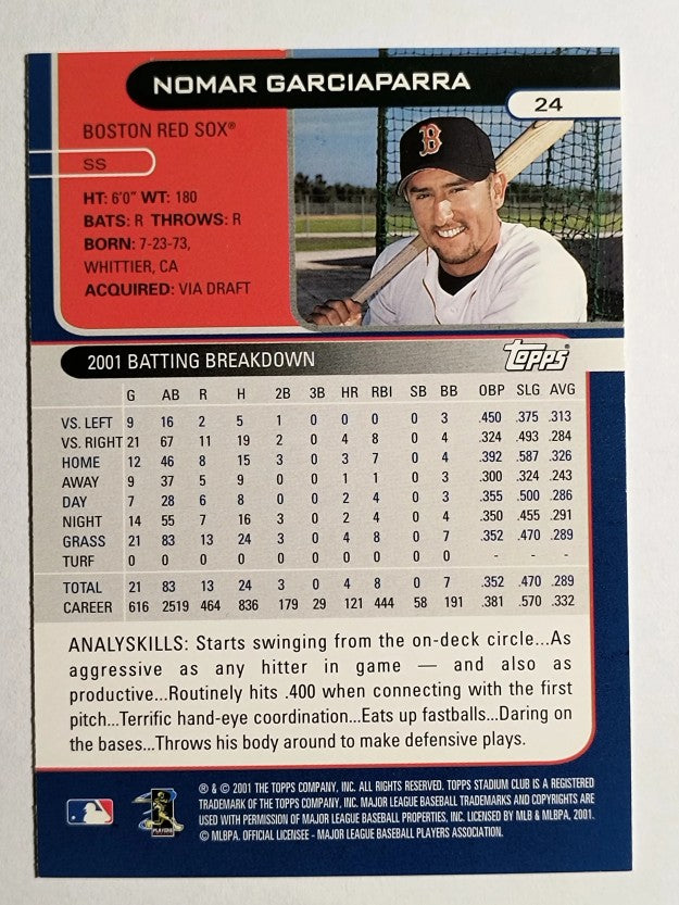 2002 Stadium Club #24 Nomar Garciaparra