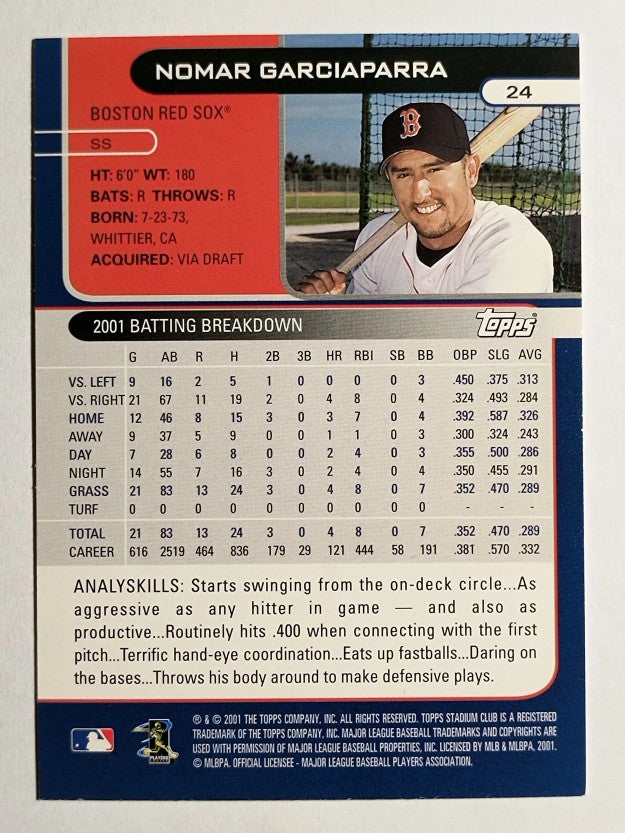 2002 Stadium Club #24 Nomar Garciaparra