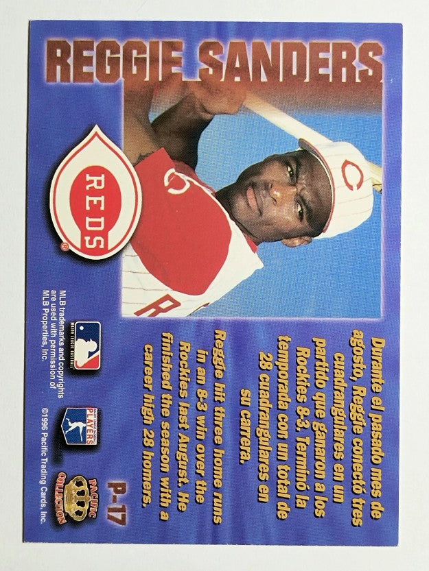 1996 Pacific Prisms #P17 Reggie Sanders
