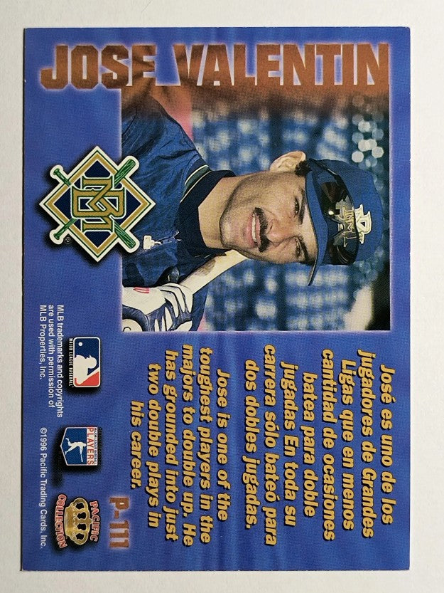 1996 Pacific Prisms #P111 Jose Valentin