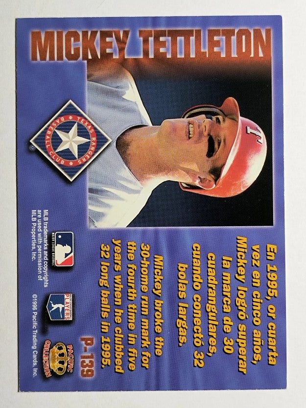 1996 Pacific Prisms #P139 Mickey Tettleton
