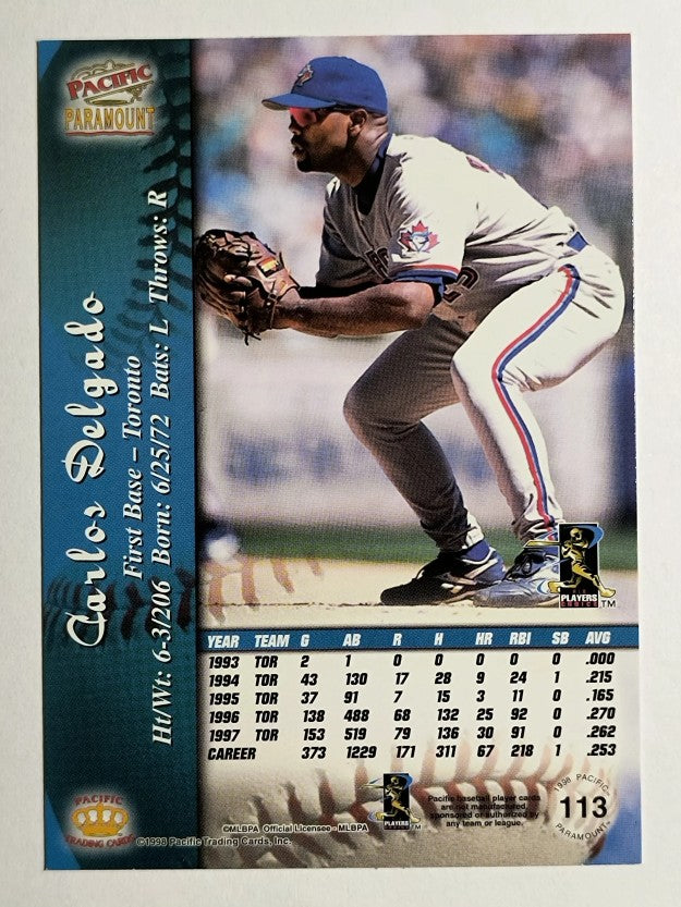 1998 Paramount #113 Carlos Delgado