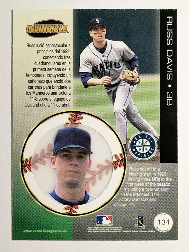 1999 Pacific Invincible #134 Russ Davis