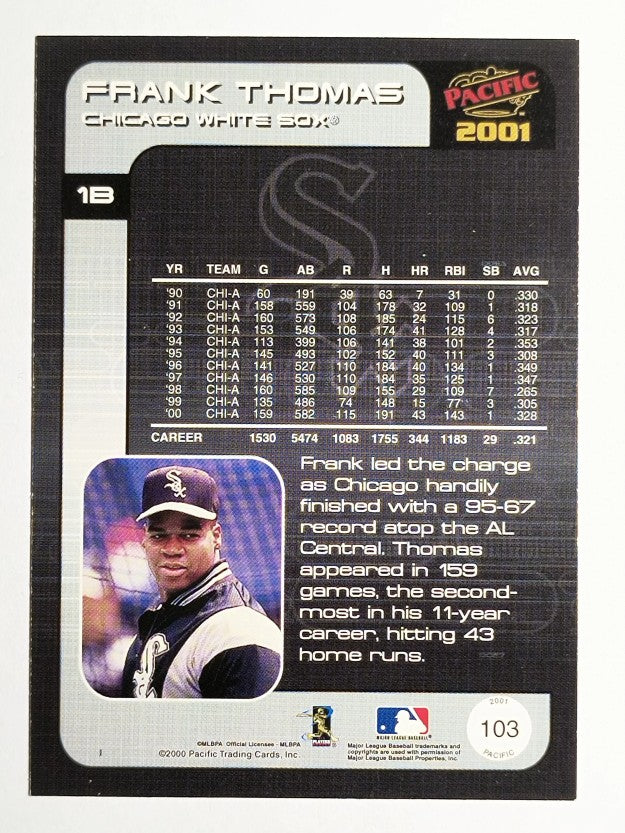 2001 Pacific #103 Frank Thomas