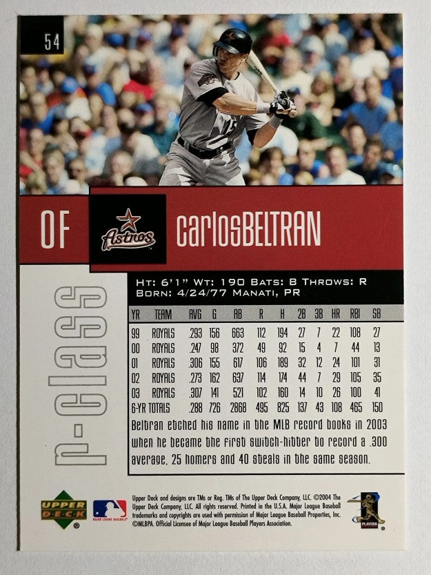 2004 Upper Deck r-class #54 Carlos Beltran