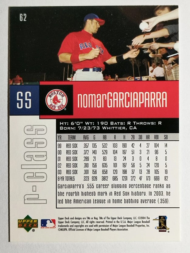 2004 Upper Deck r-class #62 Nomar Garciaparra