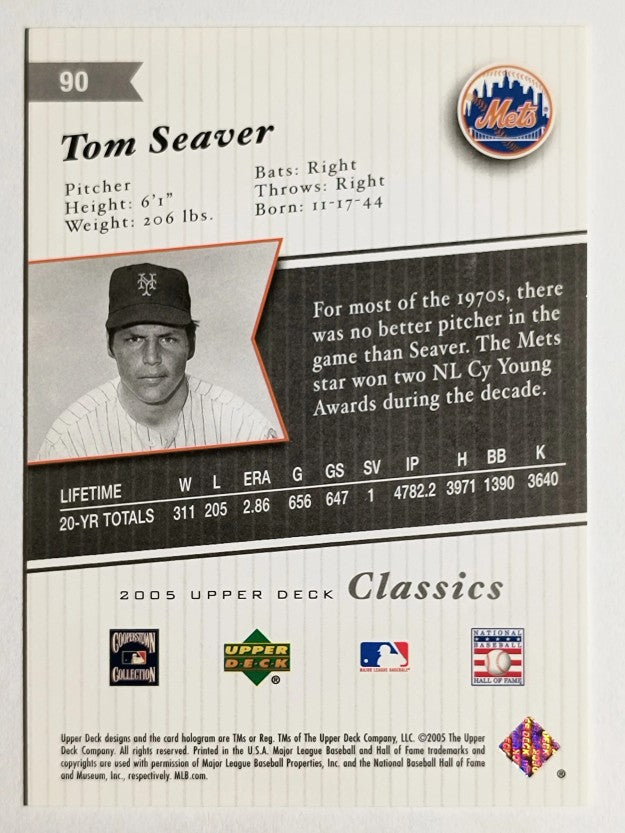 2005 Upper Deck Classics #90 Tom Seaver