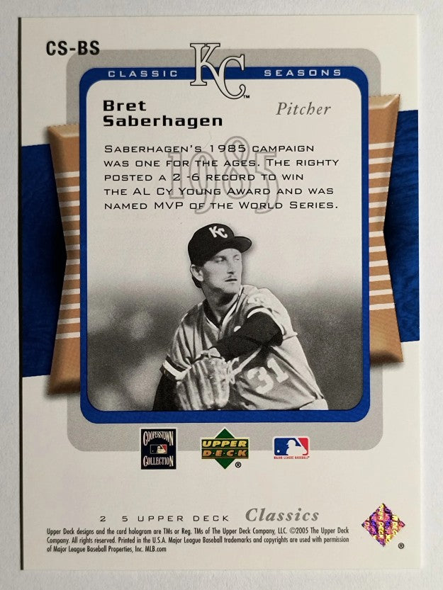 2005 Upper Deck Classics Seasons #BS Bret Saberhagen