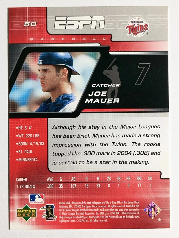2005 Upper Deck ESPN #50 Joe Mauer