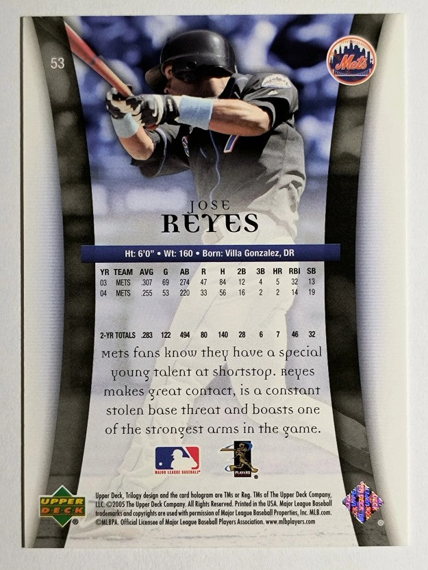 2005 Upper Deck Trilogy #53 Jose Reyes