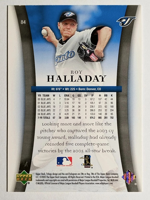 2005 Upper Deck Trilogy #84 Roy Halladay