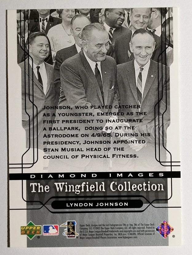 2005 Upper Deck Wingfield Collection #18 Lyndon Johnson