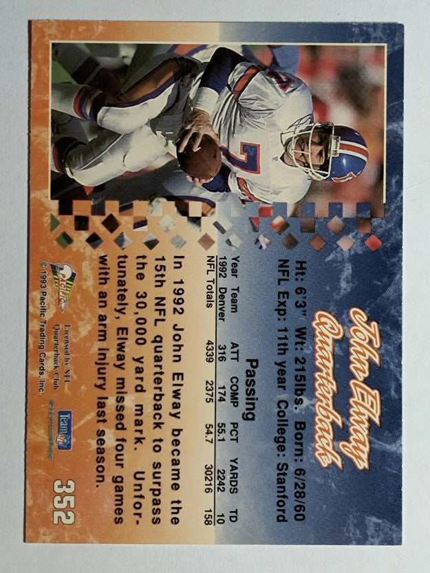 1993 Pacific #352 John Elway