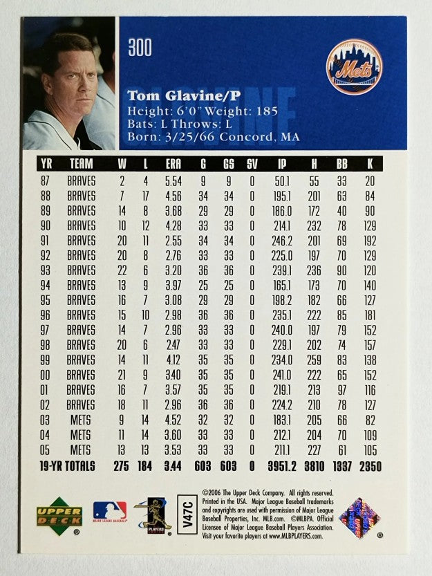 2006 Upper Deck #300 Tom Glavine