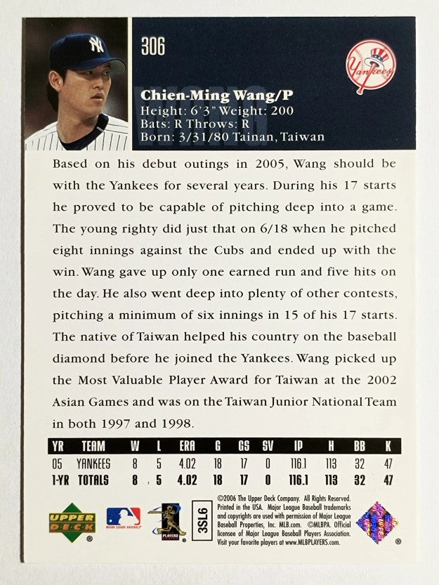 2006 Upper Deck #306 Chien-Ming Wang