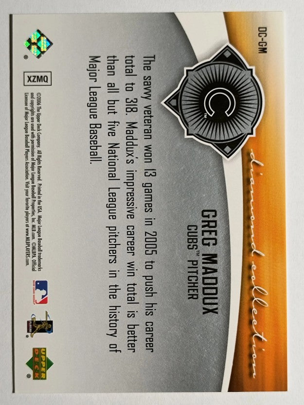 2006 Upper Deck Diamond Collection #GM Greg Maddux (EXMT)