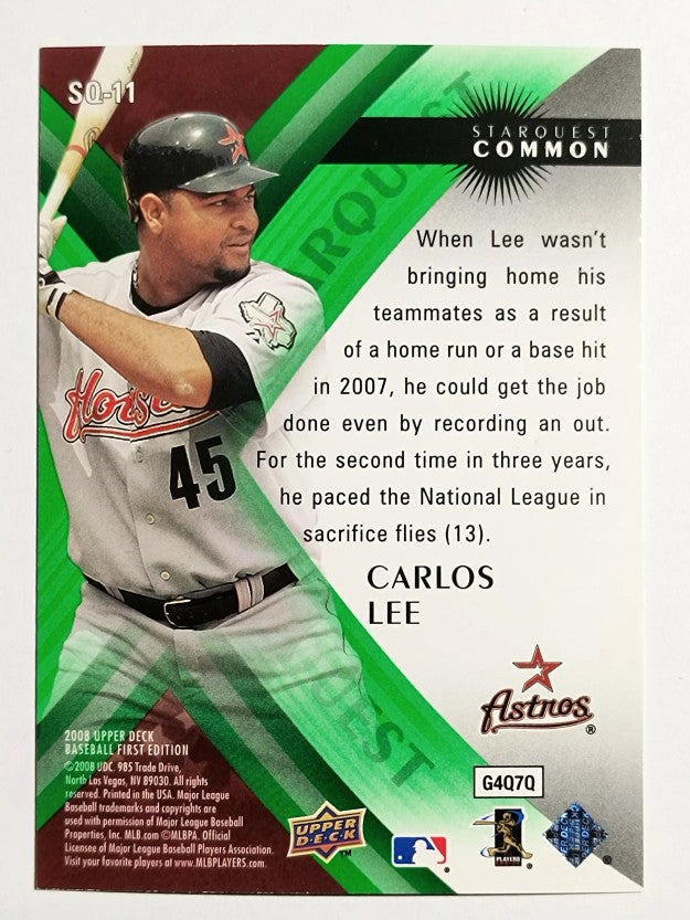 2008 Upper Deck First Edition StarQuest #SQ11 Carlos Lee