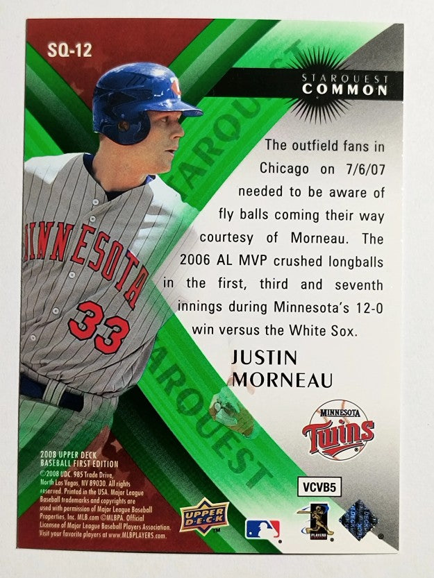 2008 Upper Deck First Edition StarQuest #SQ12 Justin Morneau