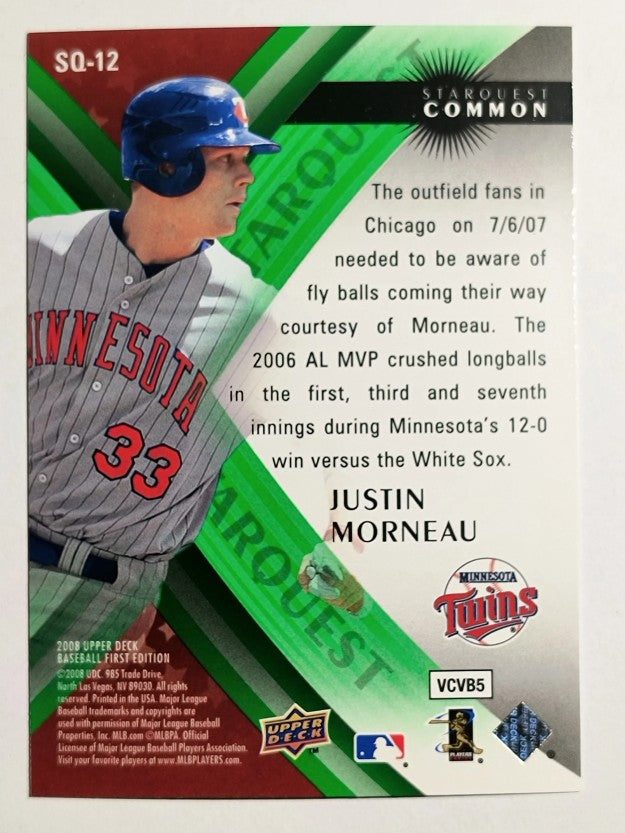 2008 Upper Deck First Edition StarQuest #SQ12 Justin Morneau