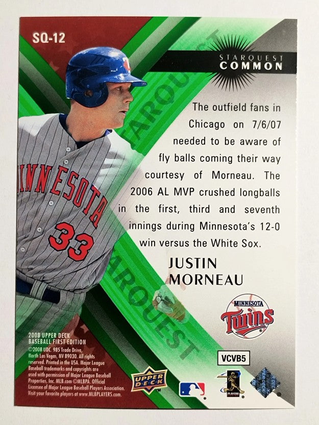 2008 Upper Deck First Edition StarQuest #SQ12 Justin Morneau